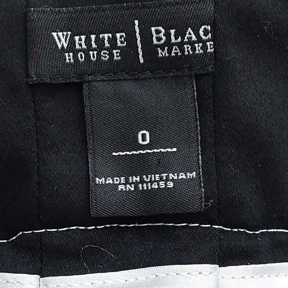 WHBM Nautical Vibe Colorblock mini Skirt with Decorative Buttons Sz 0 - Picture 7 of 8